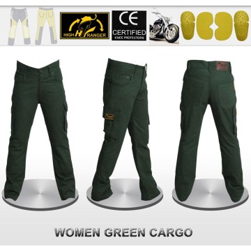 Women Motorbike Cargo Jeans Pants Reinforced with DuPont™ Kevlar® fiber